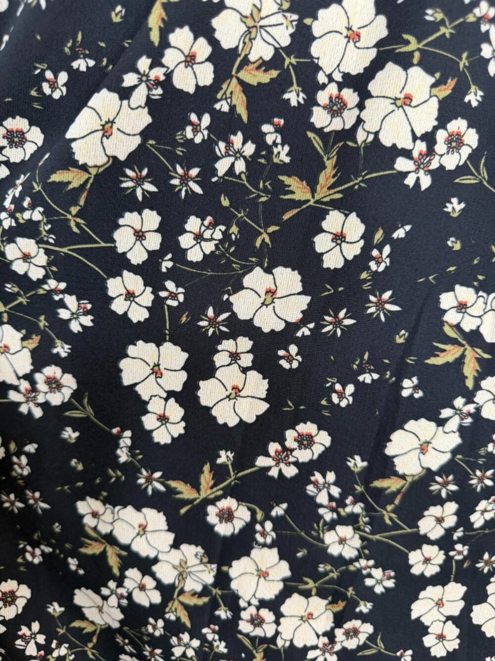 Hayden Los Angeles Black Floral Smocked Midi Dress Size M - Picture 10 of 11